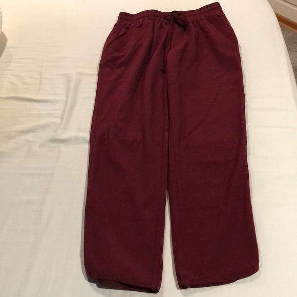 Dark red straight dressy pants - Picture 2 of 4